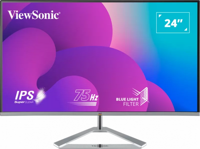 ViewSonic VX2476-SMH 24" IPS 75Hz Monitor with Frameless Bezel ViewSonic Computer Monitors ViewSonic