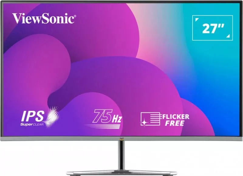 ViewSonic VX2776-SMH 27" IPS 75Hz Monitor with Frameless Bezel Desktop Monitor ViewSonic
