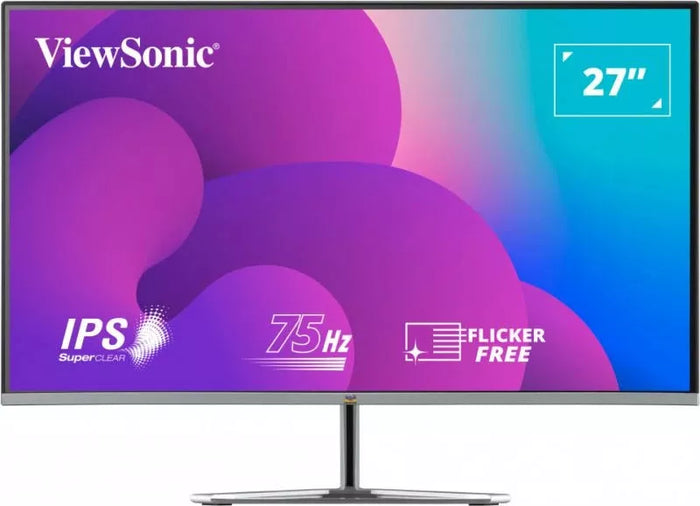 ViewSonic VX2776-SMH 27" IPS 75Hz Monitor with Frameless Bezel Desktop Monitor ViewSonic