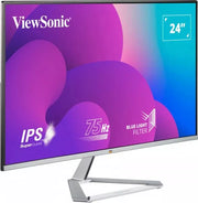 ViewSonic VX2476-SMH 24" IPS 75Hz Monitor with Frameless Bezel Desktop Monitor ViewSonic