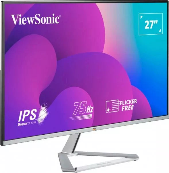 ViewSonic VX2776-SMH 27" IPS 75Hz Monitor with Frameless Bezel Desktop Monitor ViewSonic