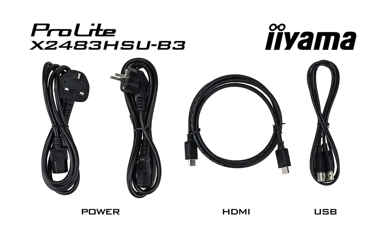 iiyama ProLite X2483HSU-B3 24" HDMI Full HD Desktop Monitor Desktop Monitor iiyama