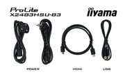 iiyama ProLite X2483HSU-B3 24" HDMI Full HD Desktop Monitor Desktop Monitor iiyama