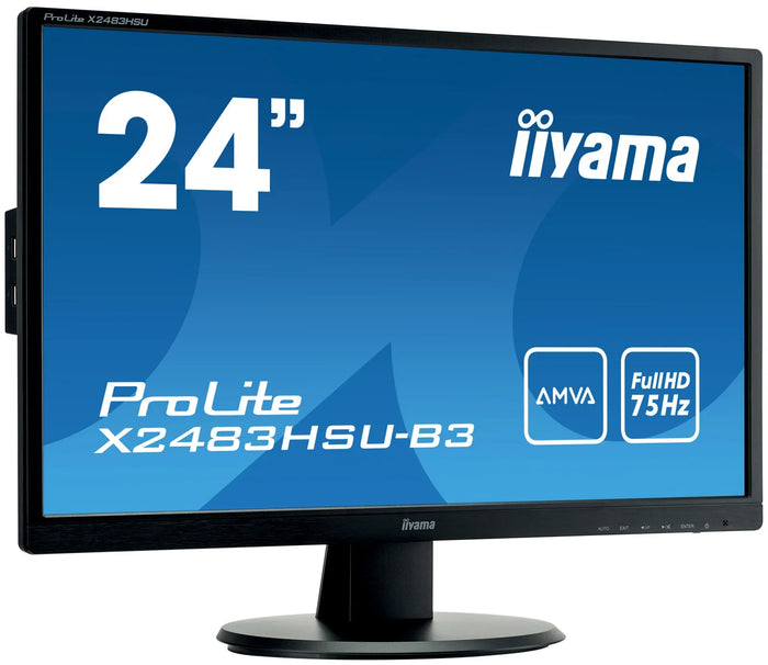 iiyama ProLite X2483HSU-B3 24" HDMI Full HD Desktop Monitor Desktop Monitor iiyama
