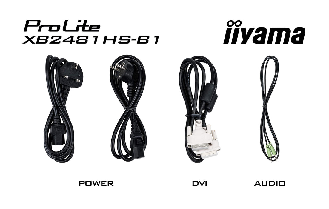 iiyama ProLite X2481HS-B1 24" inch IPS, HDMI, Full HD Desktop Monitor.