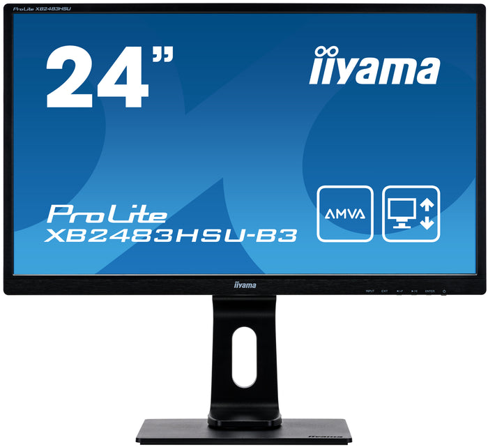 iiyama ProLite XB2483HSU-B3 24" LED HD Desktop Monitor Desktop Monitor iiyama