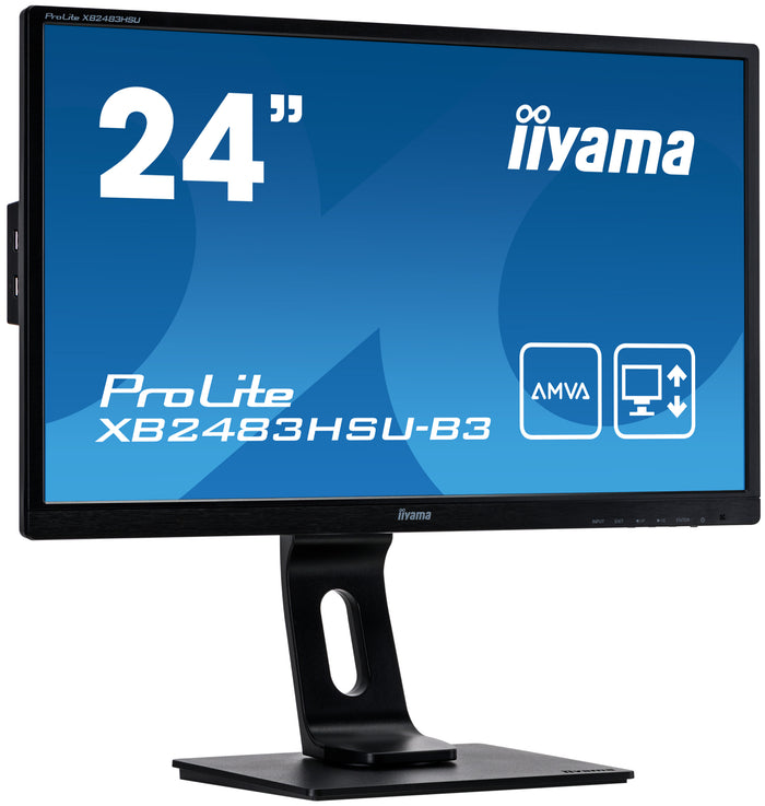 iiyama ProLite XB2483HSU-B3 24" LED HD Desktop Monitor Desktop Monitor iiyama