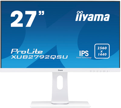 iiyama ProLite XUB2792QSU-W1 27" White IPS LCD Desktop Monitor Desktop Monitor iiyama