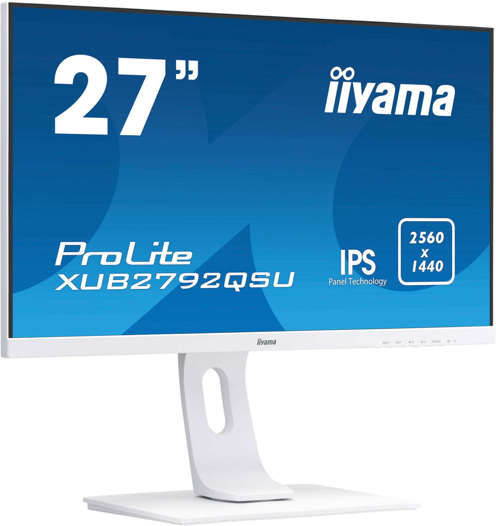 iiyama ProLite XUB2792QSU-W1 27" White IPS LCD Desktop Monitor Desktop Monitor iiyama