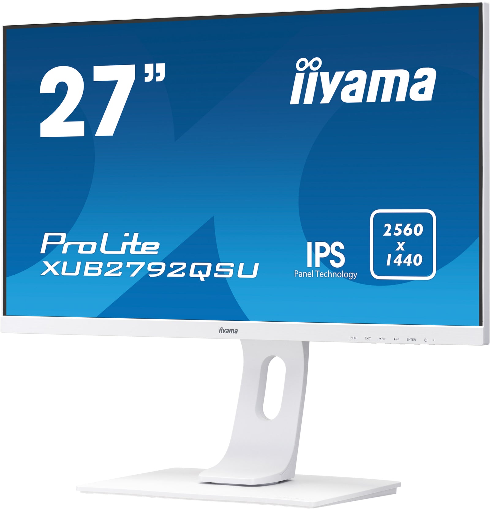 iiyama ProLite XUB2792QSU-W1 27" White IPS LCD Desktop Monitor Desktop Monitor iiyama