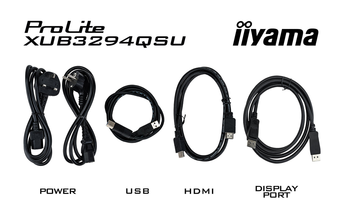 iiyama ProLite XUB3294QSU-B1 Height Adjustable Desktop Monitor