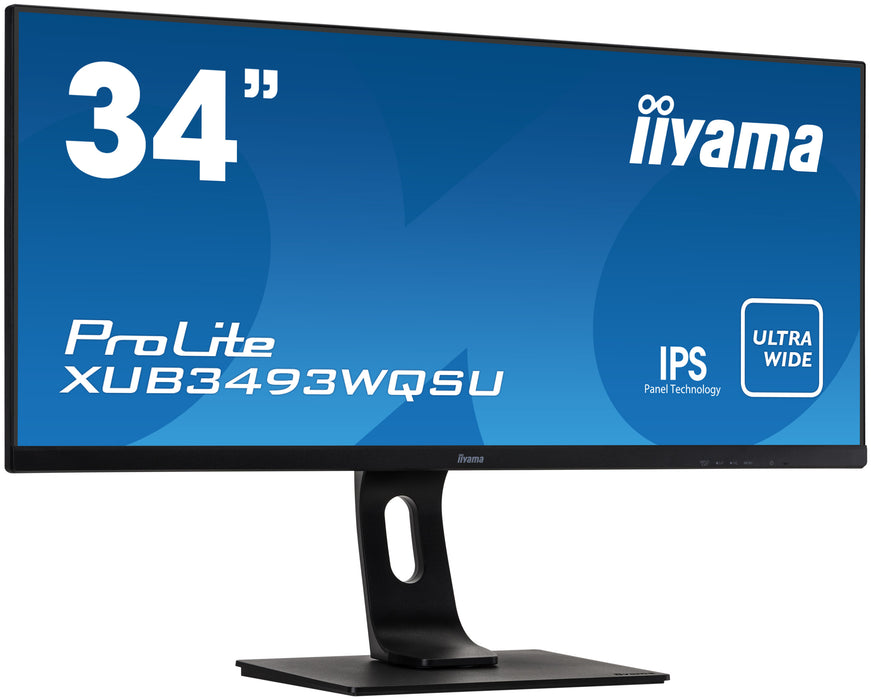 iiyama ProLite XUB3493WQSU-B5 34" IPS Ultra-Wide Desktop Monitor