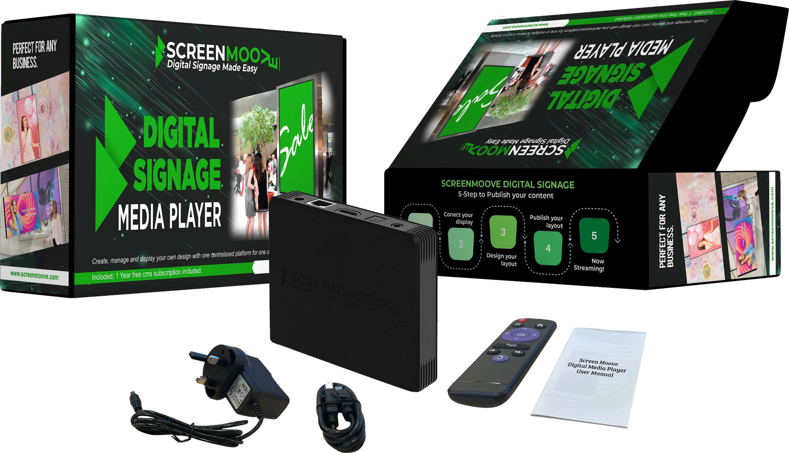 Digital Signage Player Digital Signage Player Screen Moove Services