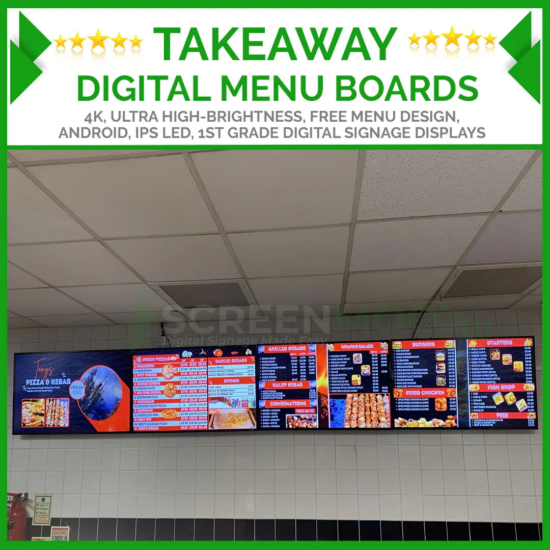 Digital Menu Boards - ScreenMoove Digital Menu