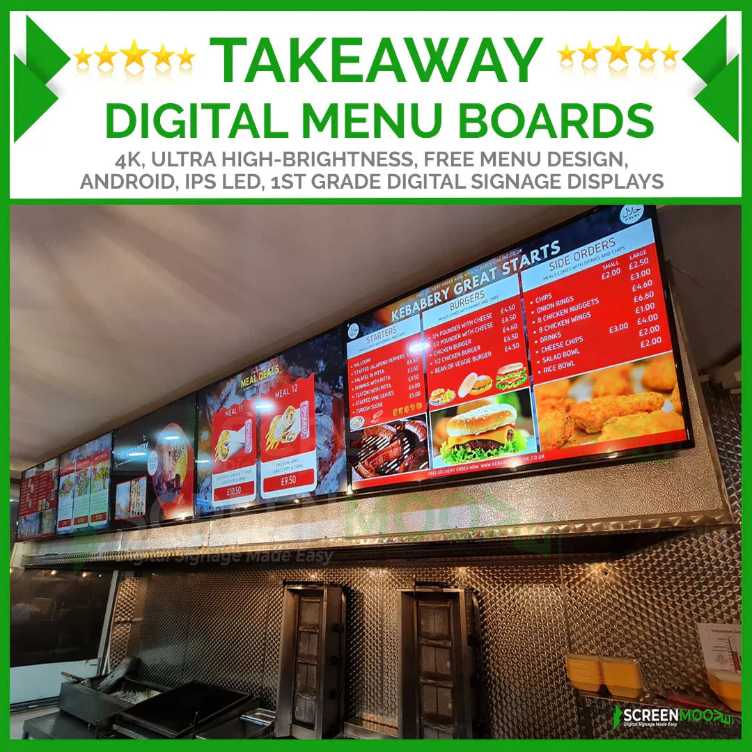 Digital Menu Boards - ScreenMoove Digital Menu