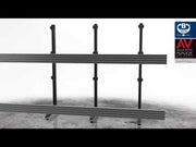 B-Tech Modular Ceiling Mount for 4x 32–75” Screens with Adjustable 0.5–3m Pole Ceiling Mount Bracket B-Tech