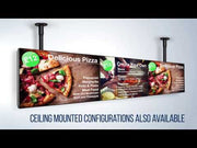 B-Tech Universal Menu Board Mounting System - Modular Wall Mount for Up to 3x 55” Screens Wall Mount Bracket B-Tech