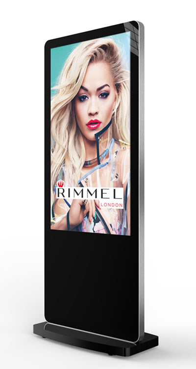 50" / 55" Freestanding Digital Poster Displays | Android SoC Freestanding Digital Signage Display ScreenMoove 50" inch Black