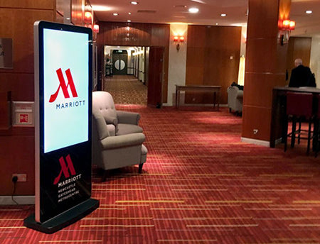 50" / 55" Freestanding Digital Poster Displays | Android SoC Freestanding Digital Signage Display ScreenMoove