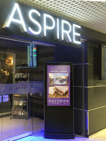 50" / 55" Freestanding Digital Poster Displays | Android SoC Freestanding Digital Signage Display ScreenMoove