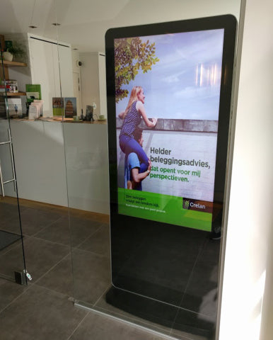 50" / 55" Freestanding Digital Poster Displays | Android SoC Freestanding Digital Signage Display ScreenMoove