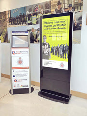 50" / 55" Freestanding Digital Poster Displays | Android SoC Freestanding Digital Signage Display ScreenMoove