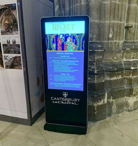 50" / 55" Freestanding Digital Poster Displays | Android SoC Freestanding Digital Signage Display ScreenMoove