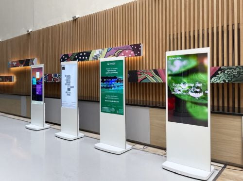 50" / 55" Freestanding Digital Poster Displays | Android SoC Freestanding Digital Signage Display ScreenMoove