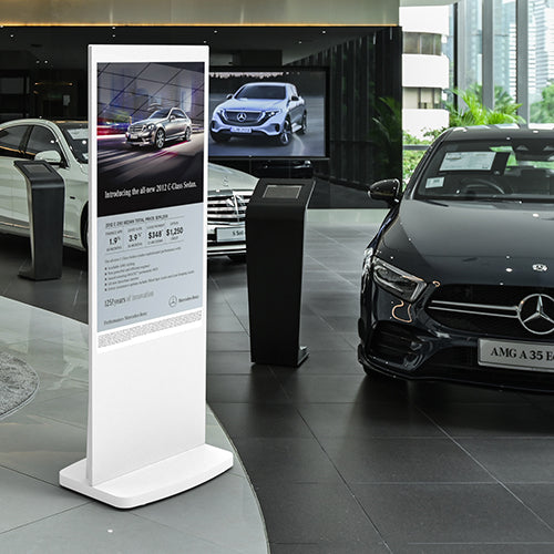 50inch Freestanding Digital Poster | Android OS White
