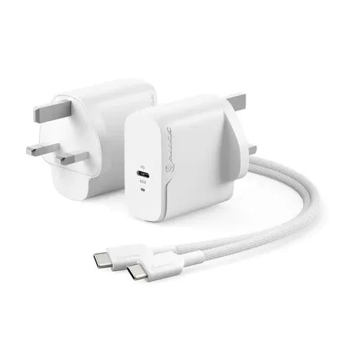 Alogic WCG1X65-UK 1X65 Rapid Power 65W GaN Charger - Includes 2m 100W USB-C Charging Cable