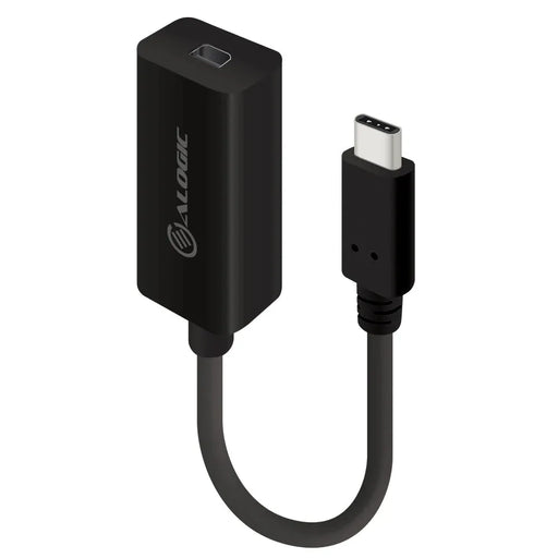 Alogic UCMDP-ADP 10cm USB-C to Mini DisplayPort Adapter with 4K2K Support- Black