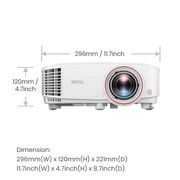 BenQ TH671ST 3000 Lumen Full HD Short Throw Golf Simulator Projector with Easy Setup Projector BenQ